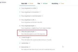 AIOSEO Meta Description length 160자 초과해도 되나?