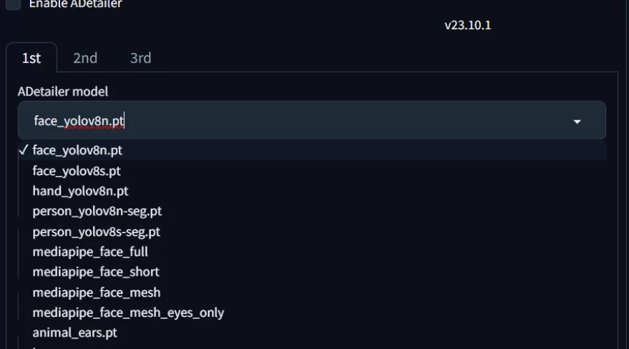 Stable Diffusion ADetailer 모델 추가 방법