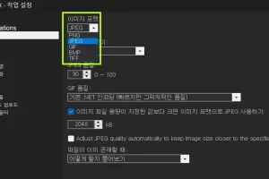 ShareX 이미지 포맷 변경방법