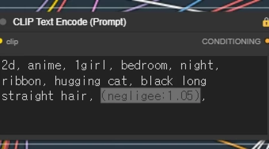 ComfyUI 프롬프트 가중치 단축키