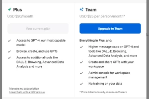 ChatGPT Team 요금제 기능 정리