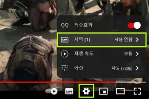 유튜브 자막 크기 변경방법
