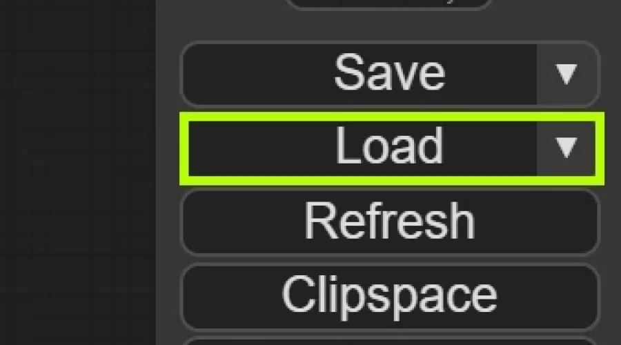 ComfyUI Workflow Load 방법