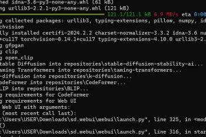 WebUI File “webui\launch.py” 에러 해결방법