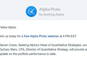 Seeking Alpha Alpha Picks Webinar 봐야 할까?