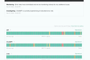 ChatGPT 서버 상태 보는법