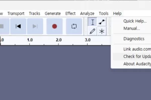 Audacity 업데이트 방법