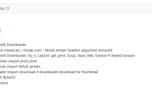 missav downloader github 사용방법 정리글