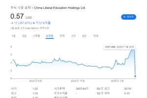 차이나 리버럴 에듀케이션 홀딩스(CLEU) 대체 무슨 일이 생긴 것일까?