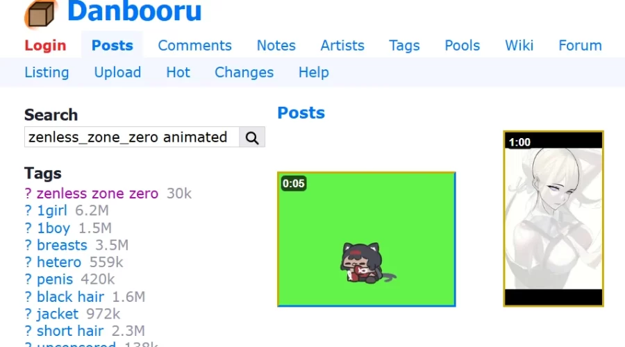 Danbooru 동영상만 검색방법
