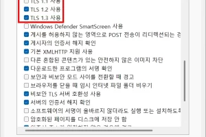 지원되지 않는 프로토콜을 사용합니다 해결방법