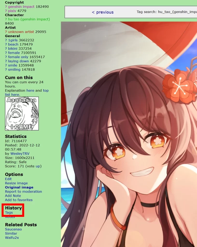 Rule34 태그 추출하는 방법