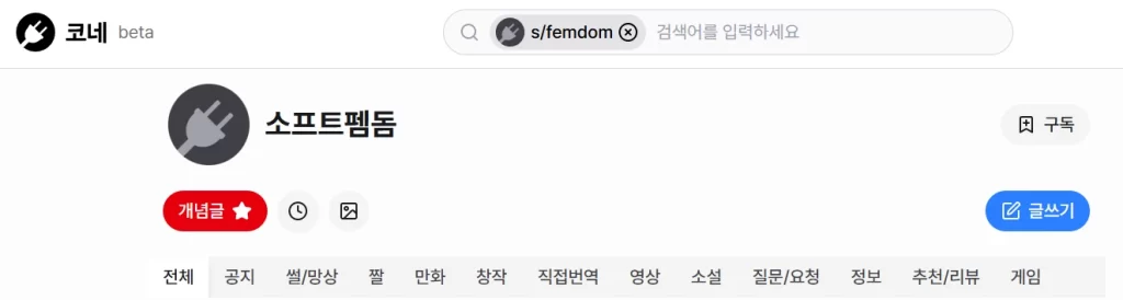 코네 소프트펨돔 서브 국룰 비밀번호