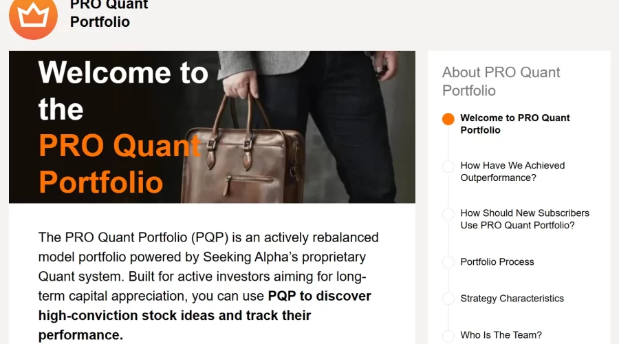 Seeking Alpha Pro Quant Portfolio 어떻게 수익을 내는 구조일까?
